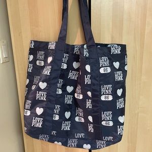 Pink tote bag